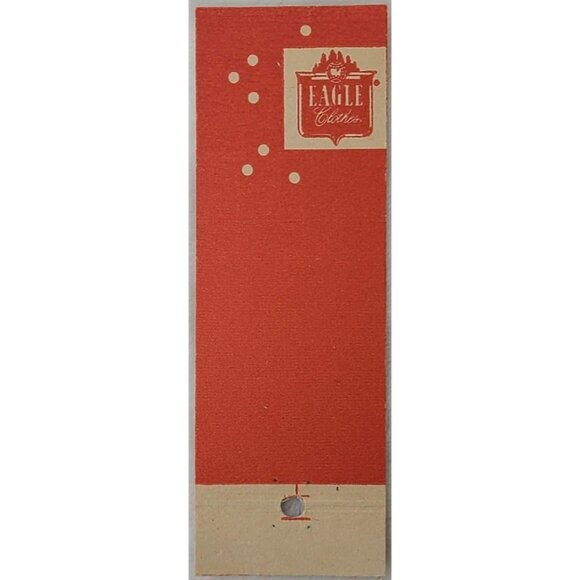 Vintage Matchbook Cover Luke Bros Mens Dept Valdosta GA Georgia Eagle Clothes - Picture 3 of 5